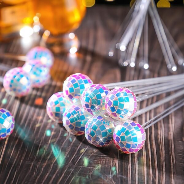 Disco Ball Cocktail Mixing Stick