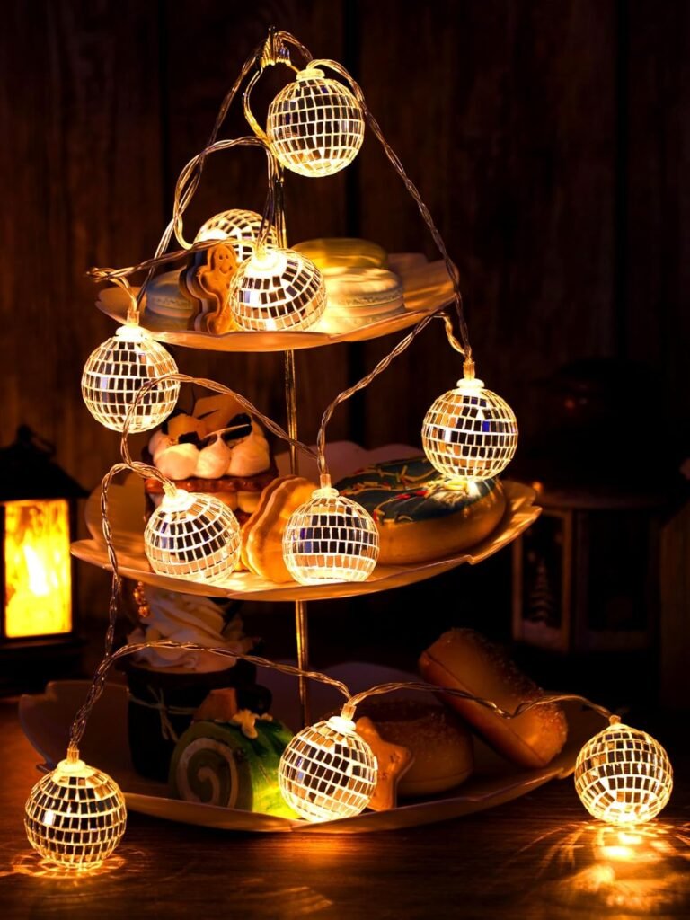 LED disco ball string light