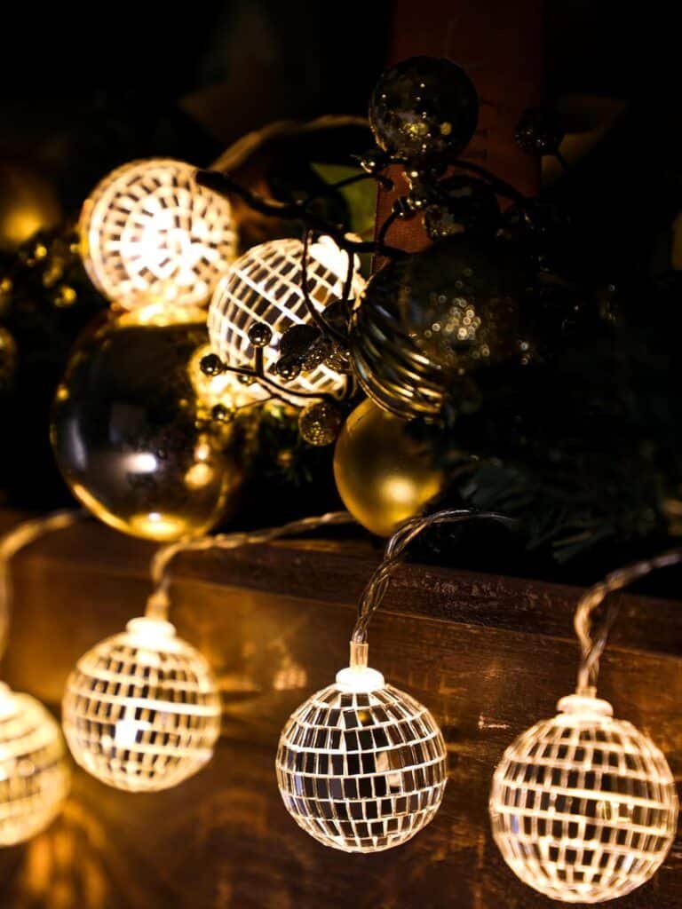 LED disco ball string light
