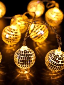LED disco ball string light