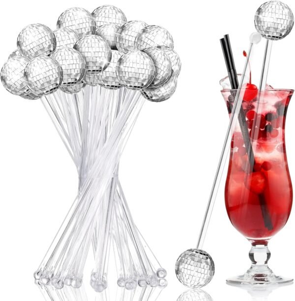 Disco Ball Cocktail Mixing Stick