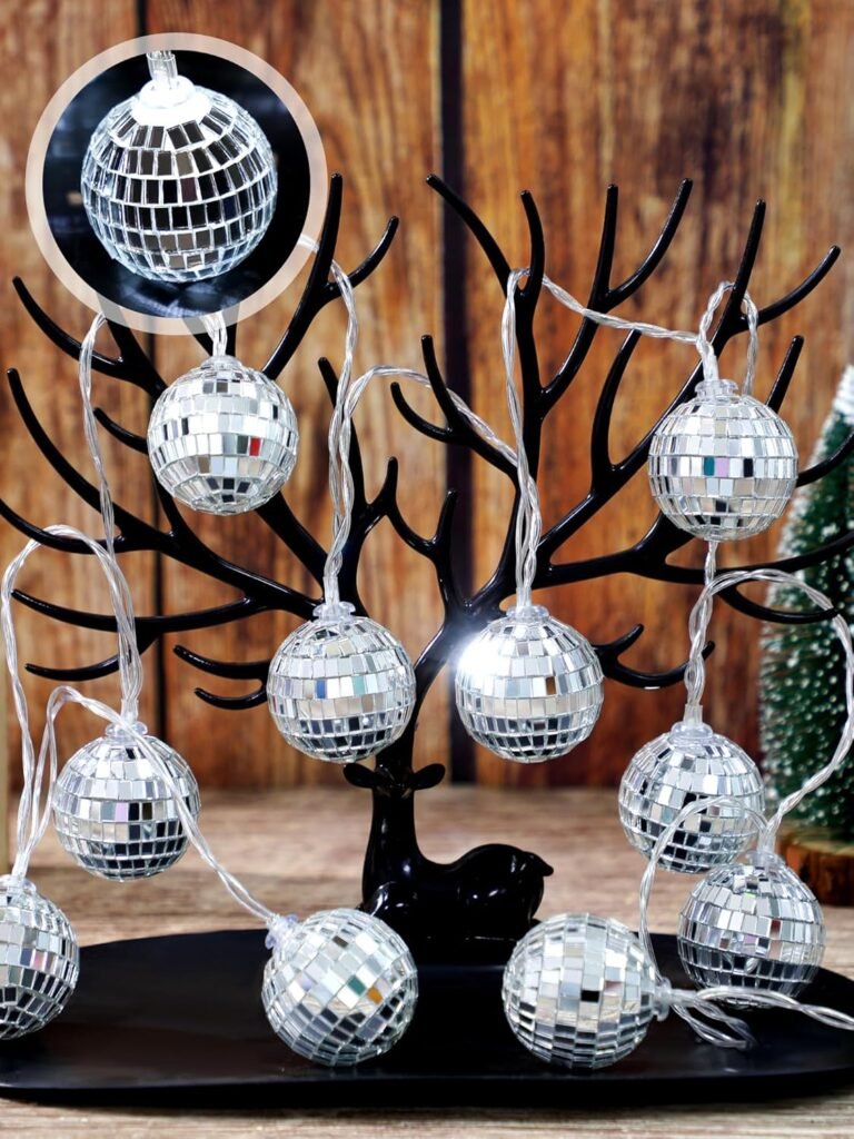 LED disco ball string light