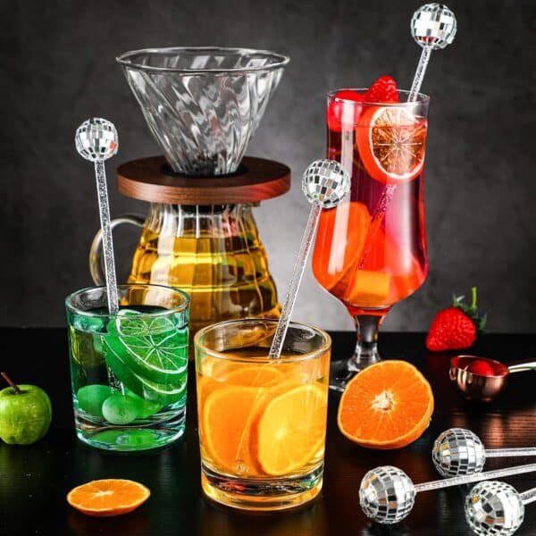 Disco Ball Cocktail Mixing Stick