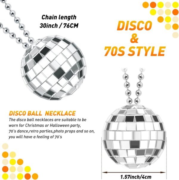 Disco-Kugel Kostüm Halskette