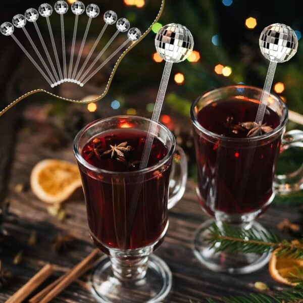 Disco Ball Cocktail Mixing Stick