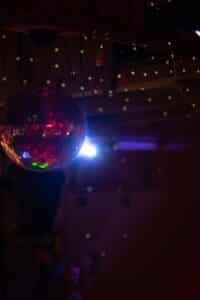 disco ball in room