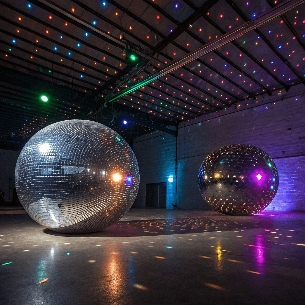 Bigger disco ball effects comparison