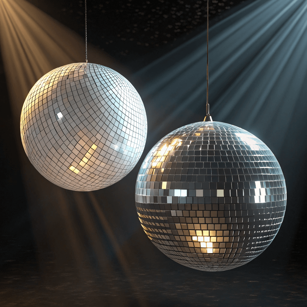 Difference between mirror ball and disco ball