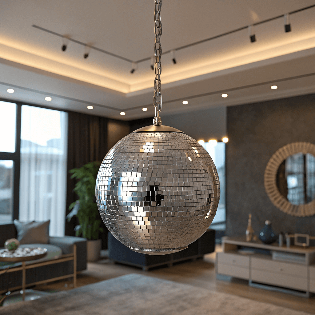 Hanging a disco ball without drilling