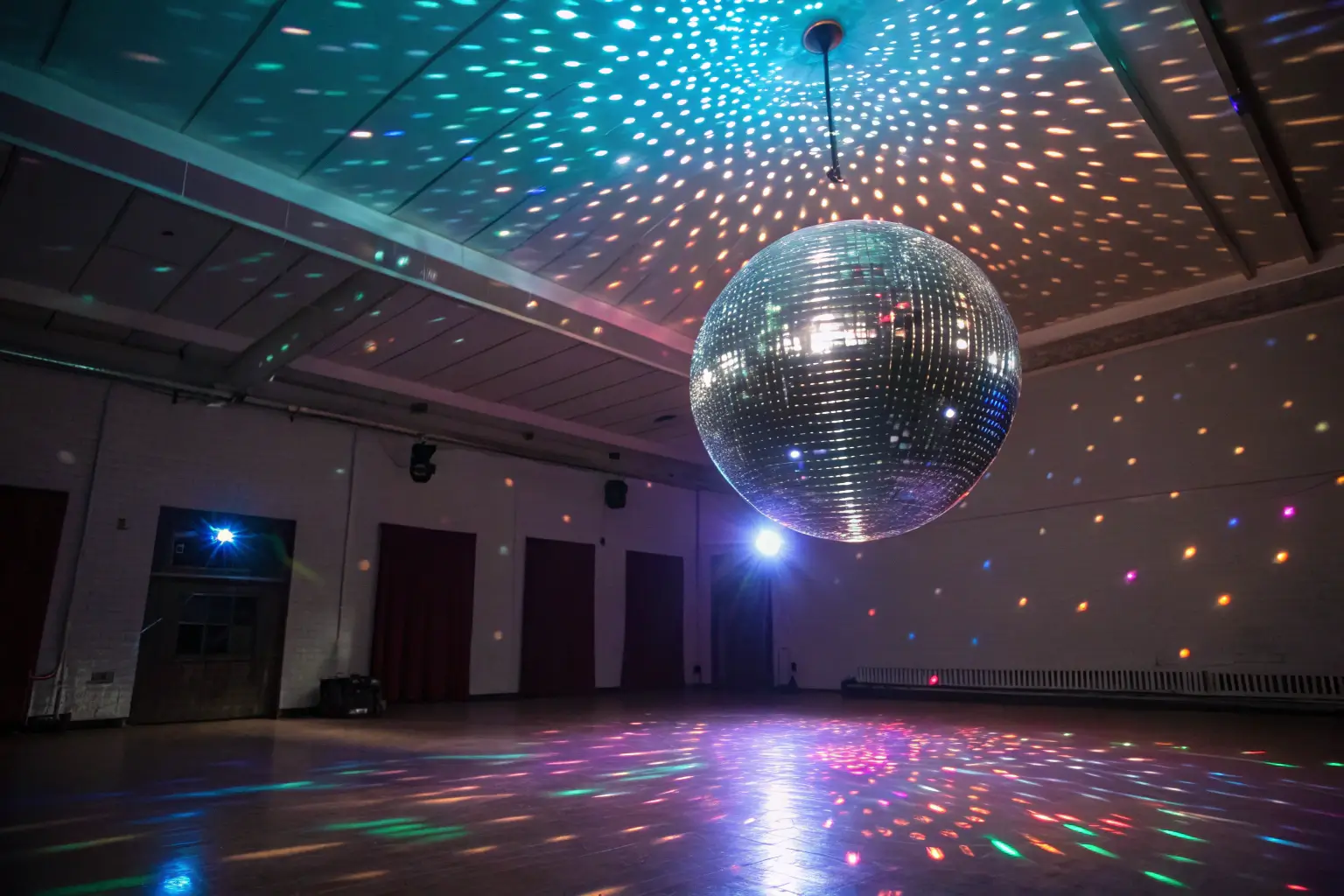 disco ball magical lighting effects transformation