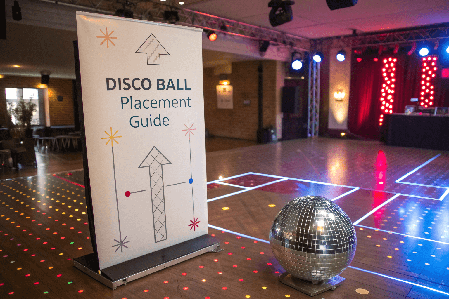 disco ball placement guide
