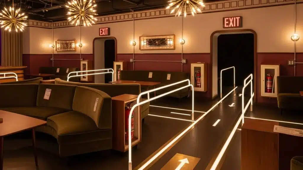 Restaurant Rear Exit Aged to Perfection: Custom Antique and Tarnish Finishes - Chinese disco ...