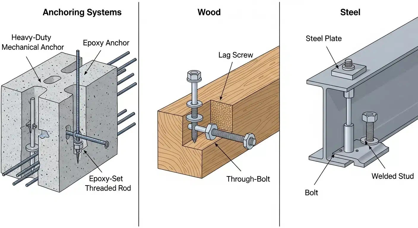Concrete, Wood, or Steel: Selecting the Right Ceiling Anchor - Chinese ...
