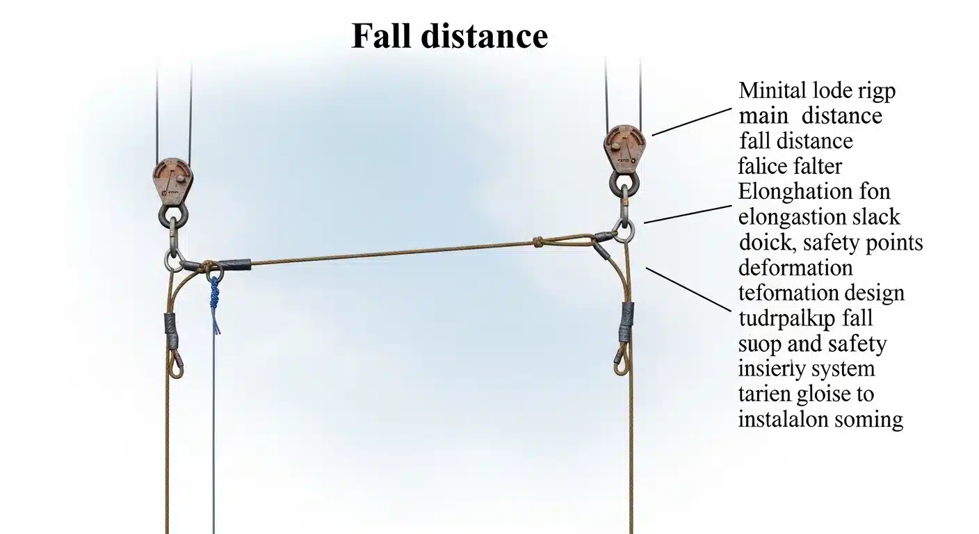 Fall Distance Graphic The Double-Insurance Protocol: Installing Secondary Safety Cables ...