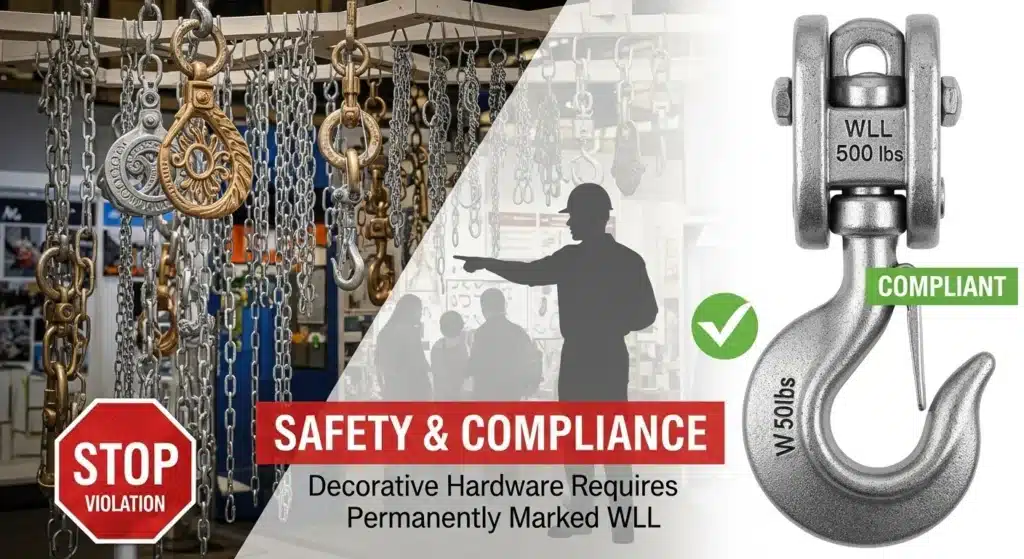 Signage Chain Hardware Rated Hardware: Chains, Carabiners, and Shackles for B2B Decor ...